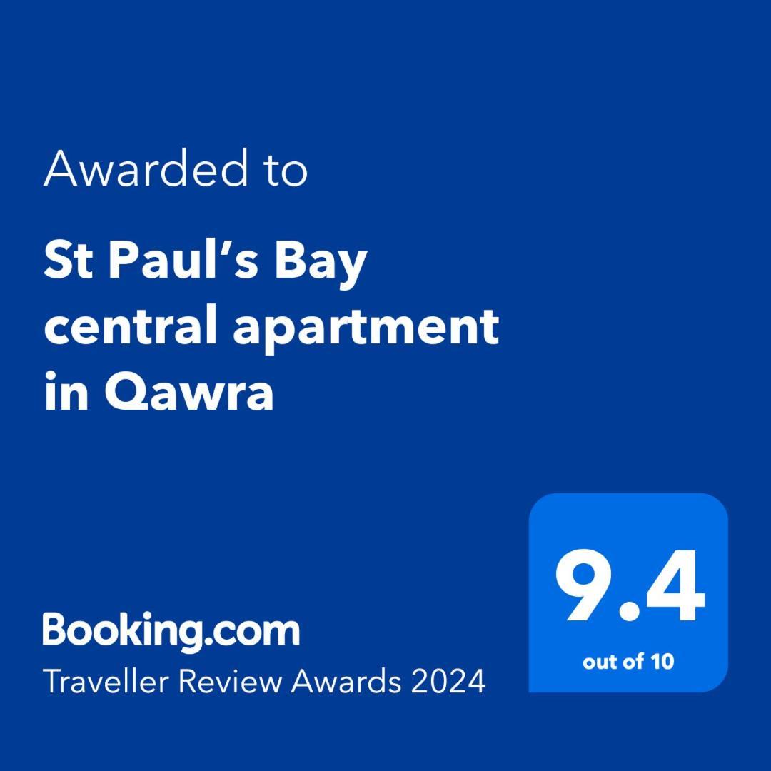 St Paul'S Bay Central Apartment In Qawra San Pawl il-Baħar Extérieur photo
